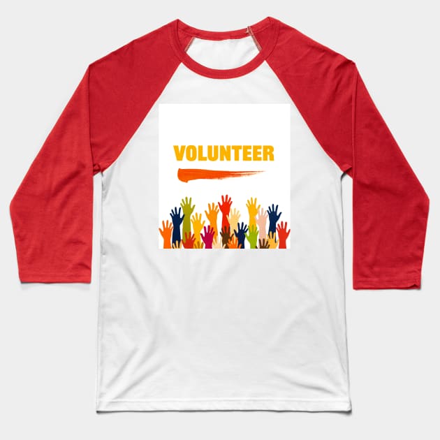 Volunteer Graphic Tee Baseball T-Shirt by nfwu.WORLD